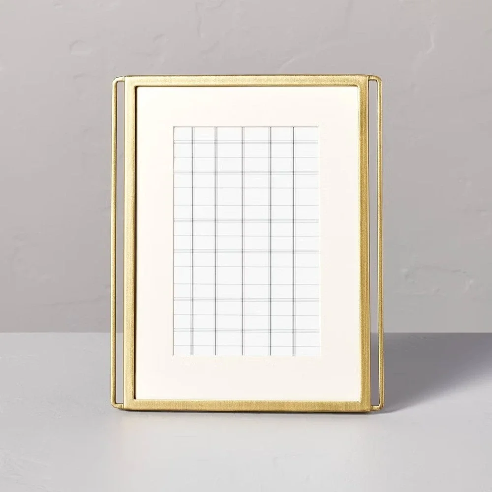 4x6 Wire-Edge Brass Picture Frame Antique Finish -‎ Hearth & Hand Magnolia